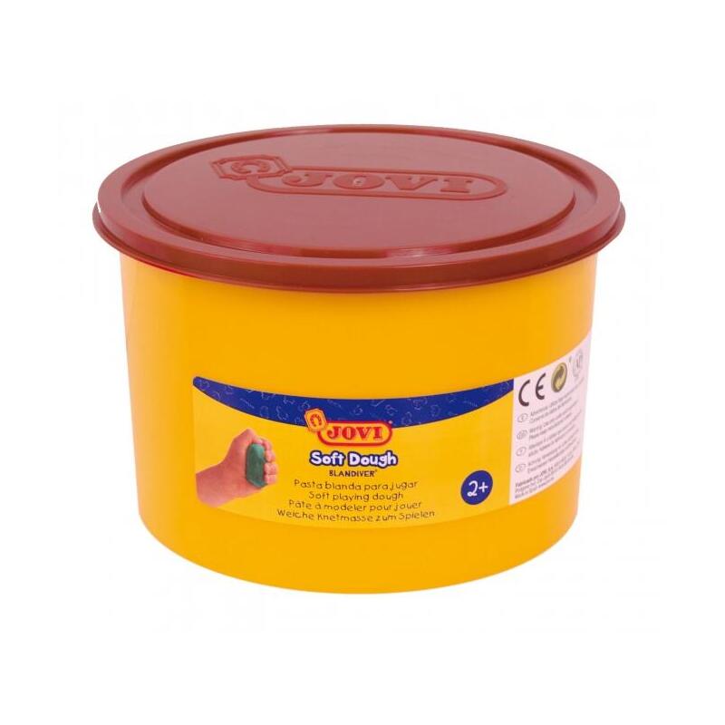 Jovi Soft Dough Blandiver Bote De 460gr - Marron Pasta De Modelaje - Blanda Y Flexible - Facil De Amasar Y Moldear -