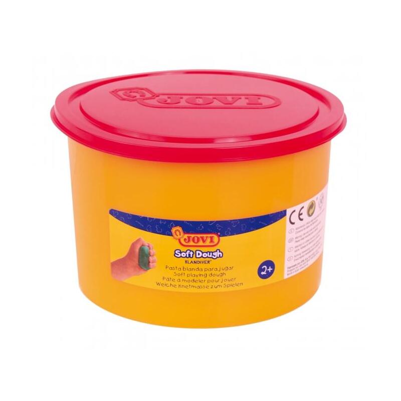 Jovi Soft Dough Blandiver Bote De 460gr - Rojo Pasta De Modelaje - Blanda Y Flexible - Facil De Amasar Y Moldear -