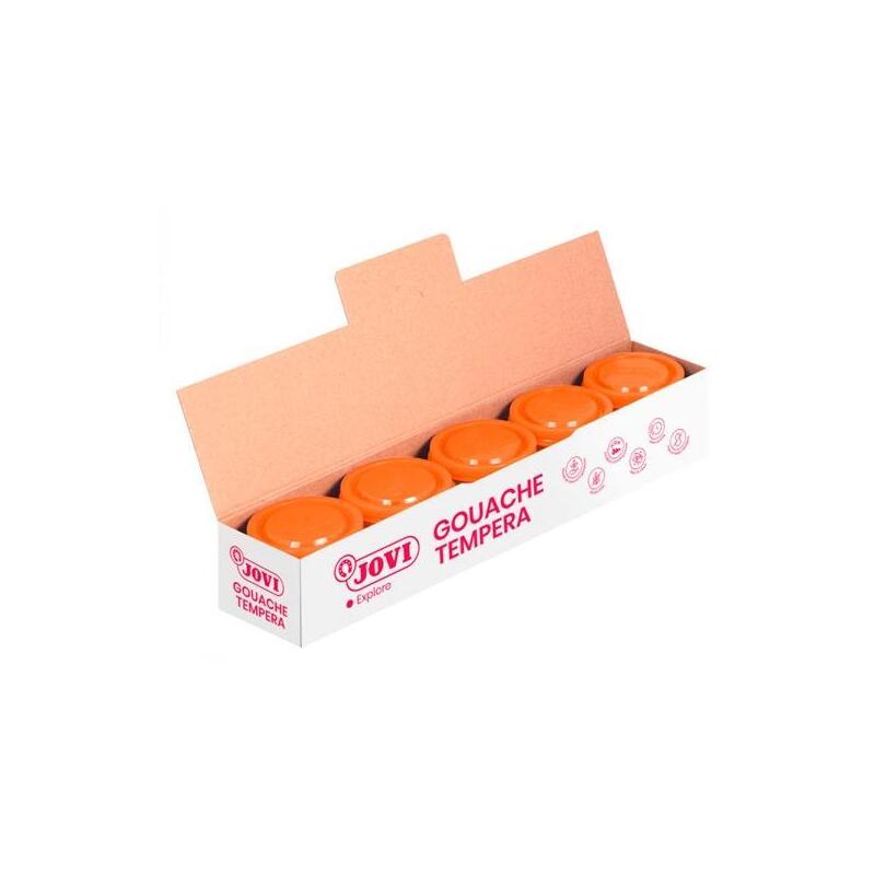 Jovi Témpera Escolar Estuche 5 Botes De 35ml Unicolor Naranja