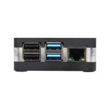 Joy-It Carcasa Negra Acrílica Con Doble Ventilador Para Raspberry Pi 4b
