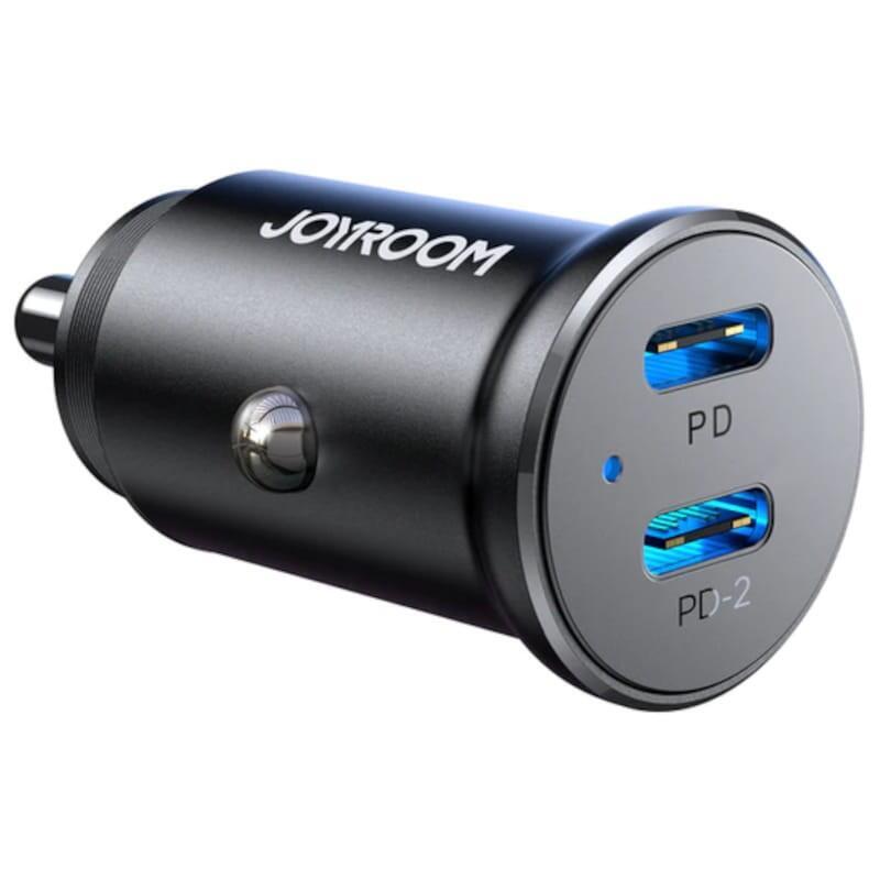 Joyroom Jr-Ccn06 Dual Usb-C Mini Metal  Cargador De Coche