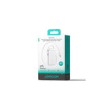 Joyroom Power Bank With Digital Display, C+U+U, Pd 35w, 10000 Mah With Built-In Retractable Typle-C And Lightning Cable (0.7m) White (Jr-Pr2)