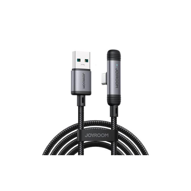 Joyroom Usb - Type-C Enjoyx Series 90 Degree Cable A56, 3a, 480mb/S, 1.2m, Black (S-A56)