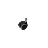 Juego De 5 Ruedas Engomadas Para Parqué Para Silla Perno 11mm Negro