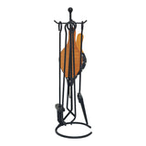 Juego De Chimenea Color Negro 5 Piezas 20,5 X 66 Cm
