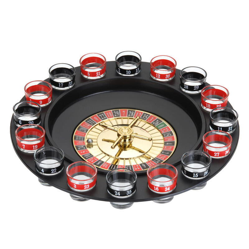 Juego De Chupitos Ruleta Ø30x7cm