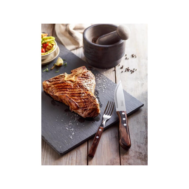 Juego De Cuchillos Jumbo 4 Piezas Polywood Castaño