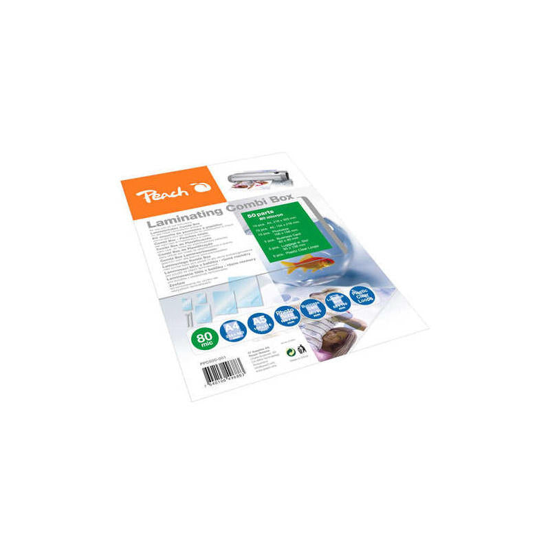 Juego De Láminas Para Laminar Peach Ppc500-02 Brillante, 25 Piezas Ppc500-02