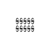 Juego De Mosquetones Mil-Tec S-Hook - Negro