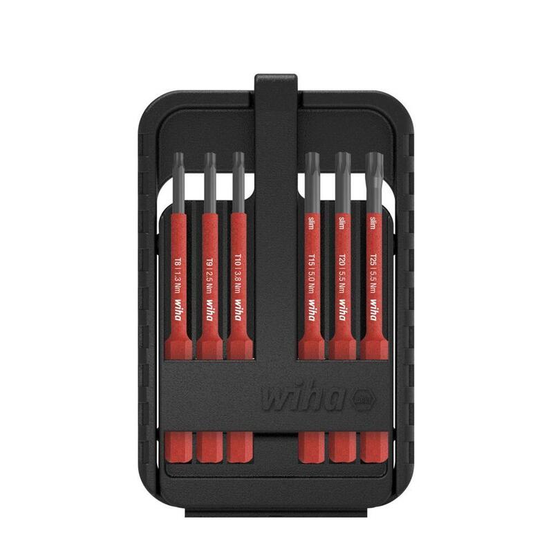 Juego De Puntas Wiha Slimbit Eléctrico, Torx (Rojo, 7 Partes)