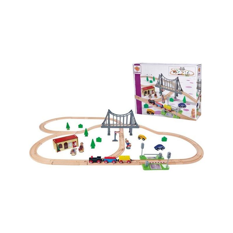 Juego De Tren Eichhorn Con Puente 55 Piezas 100006204