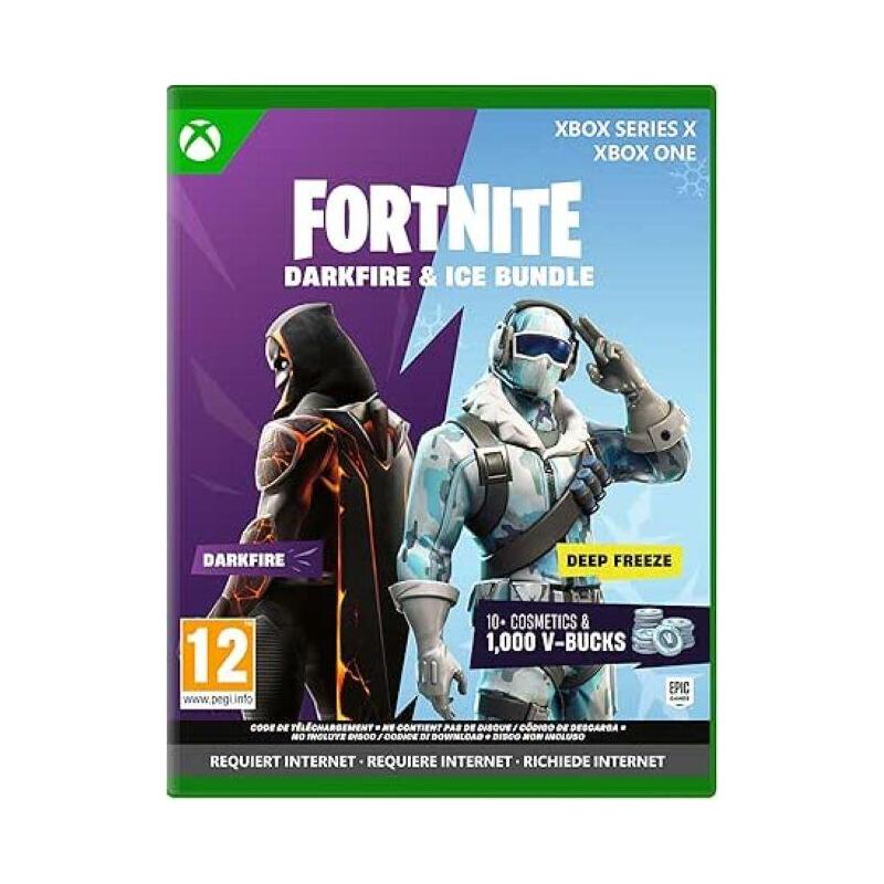 Juego Fortnite Lote Fuego Oscuro Y Hielo Xbox Series X