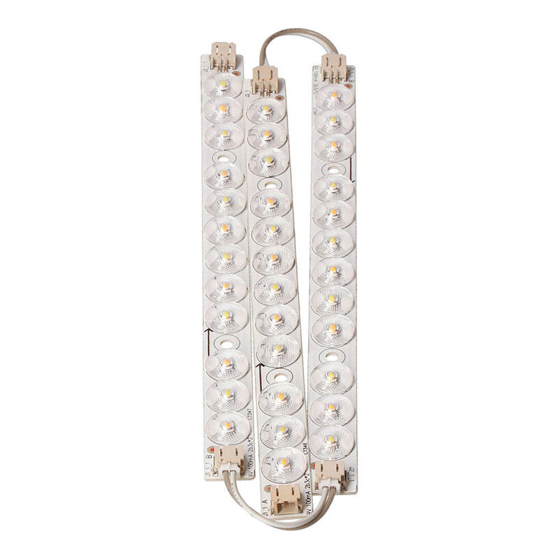 Juego Tres Tiras Led Recambio Apliques Redondo Y Cuadrado 12 W 3cct 32574, 32577