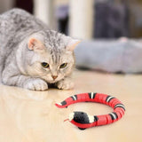 Juguete Interactivo Para Gatos  Serpiente Astuta Roja Con Detección Inteligente 9909s