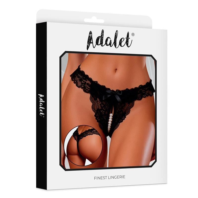Juliette Braguita Negra Con Perlas Talla (Interno):S/M