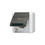 Jung 820 Na W Ap Wd-Steckdose Mit Schriftfeld
