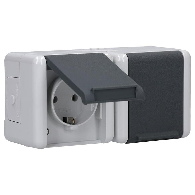 Jung 8220 W Ap Wd-Doppel-Steckdose Waagerecht