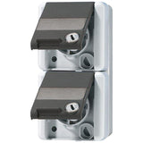 Jung 8220nawsl Schuko-Zweifach Steckdose Wg800 Ip44