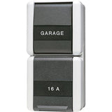 Jung 876 Na W Ap Wd-Steckdose Mit Wechselschalter Schriftfeld