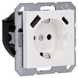 Jung A1520-15caww Schukosteckdose M.Usb Typ Ac