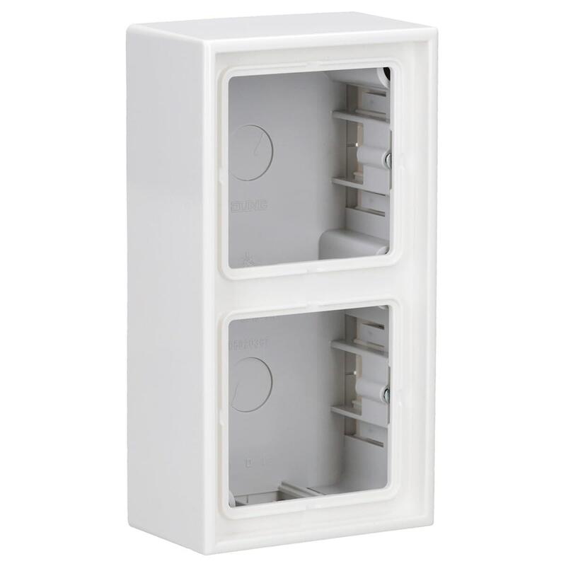 Jung Ls 582 A Ww Aufputz-Kappe Mit Rahmen 2-Fach