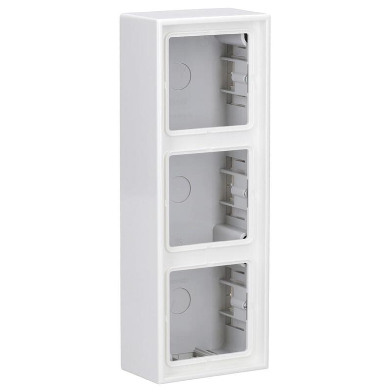 Jung Ls 583 A Ww Aufputz-Kappe Mit Rahmen 3-Fach