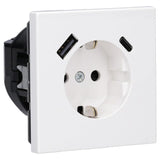 Jung Ls1520-15caww Schukosteckdose M.Usb Typ Ac