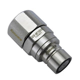 K Koolance Qd3 Schnellverschluss Recto Macho A 16 10mm - No-Spill, Plateado
