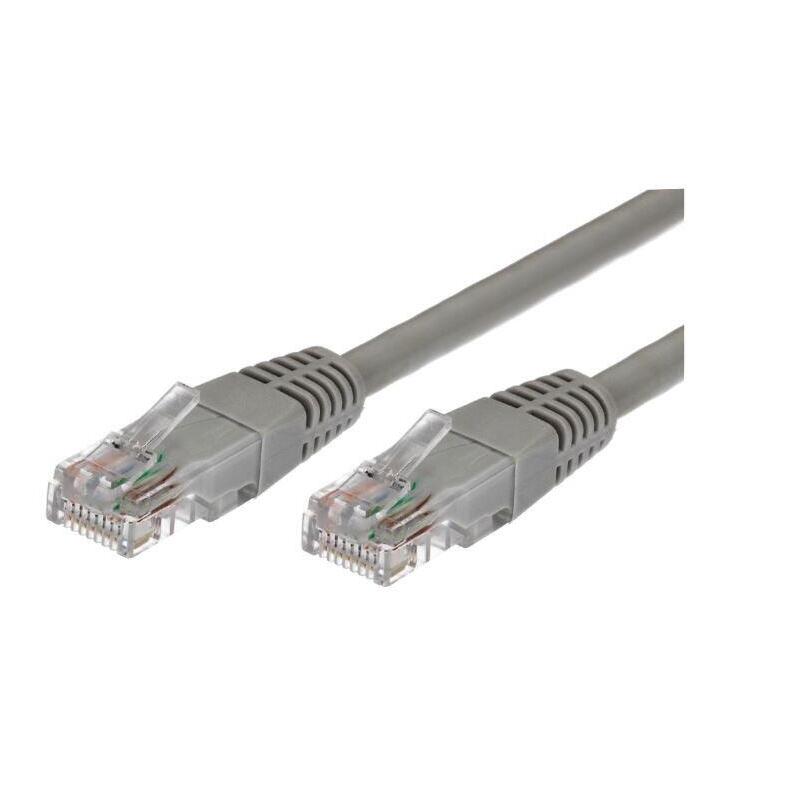Kabel Patchcord Miedziany Kat.5e Rj45 Utp 1m. Szary - Paczka 10 Sztuk