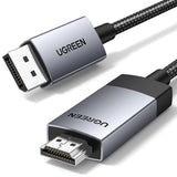 Kabel Ugreen Dp119 15773 Displayport / Hdmi 4k 60hz 1m - Gris