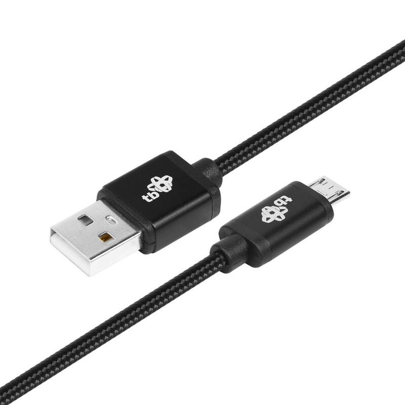 Cable Usb-Micro Usb 1.5 M. Negro Sznurek