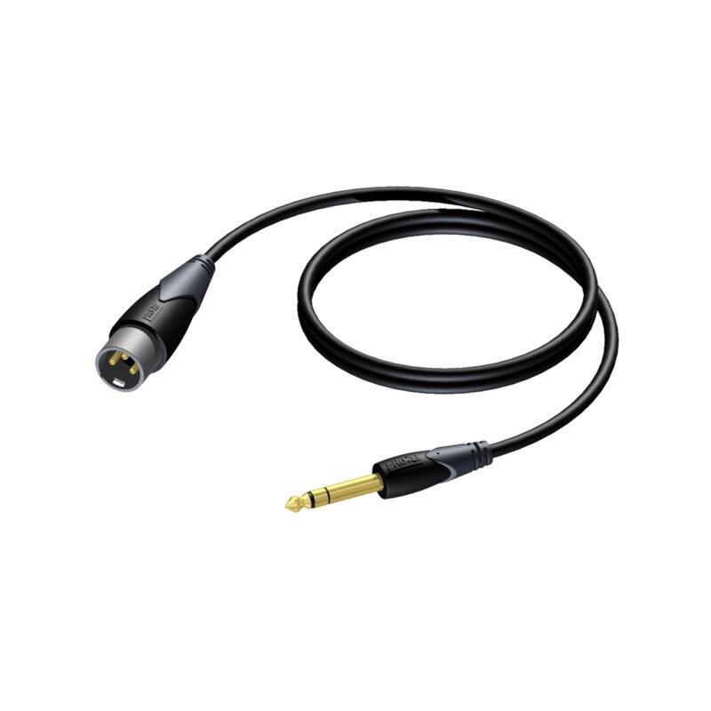 Kabel Xlr Meski - 6,3 Mm Jack Meski Stereo 3 M - Cla724/3