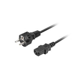 Kabel Zasilajacy Cce 7/7 - Iec 320 C13 2m Vde Prosty Negro