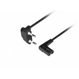 Kabel Zasilajacy Euro (Radiowy) Cee 7/16- Iec 320 C7 1.8m Katowy Vde Czarny