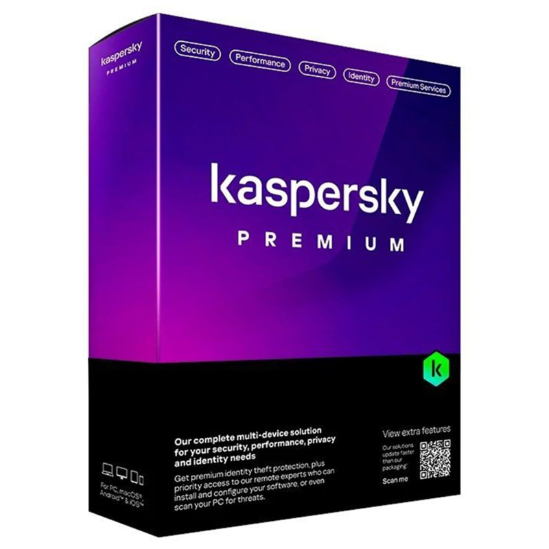 Kaspersky Premium + Customer Support Spanish Edition. 1-Device 2 Year Base Download Pack