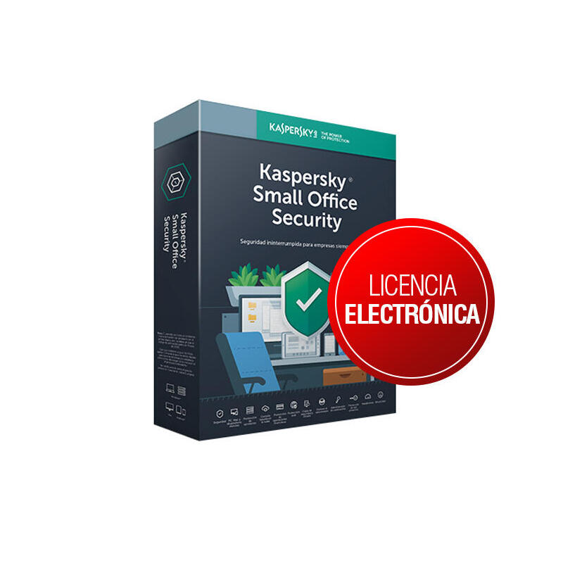 Kaspersky Small Office Security 6.0 5 Lic.+ 1server 2años Renovacion Electronica 5 Equipos Pc + 5 Dispositivos Moviles + 1 Servidor + 5 Password Managers / 2 Años/ Renovacion