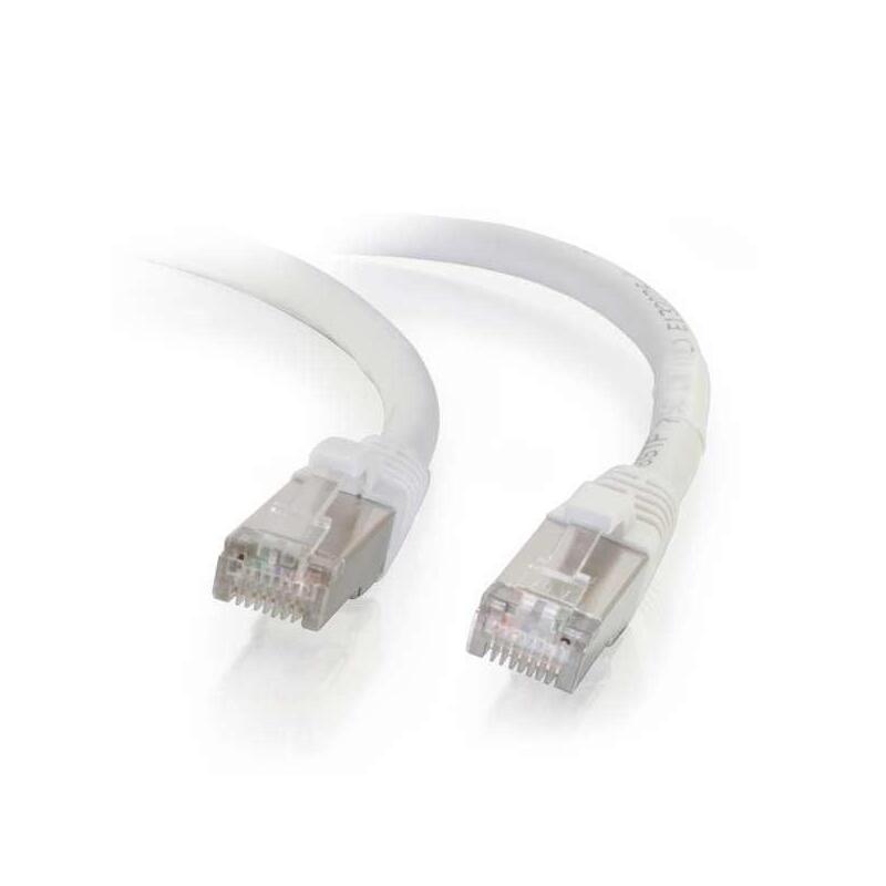 Kat6a S/Ftp 1,0m, Hvid,  Patchkabel, Halogenfri Lszh,