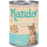 Katido Ternera Con Conejo Comida Húmeda Para Gatos 400g