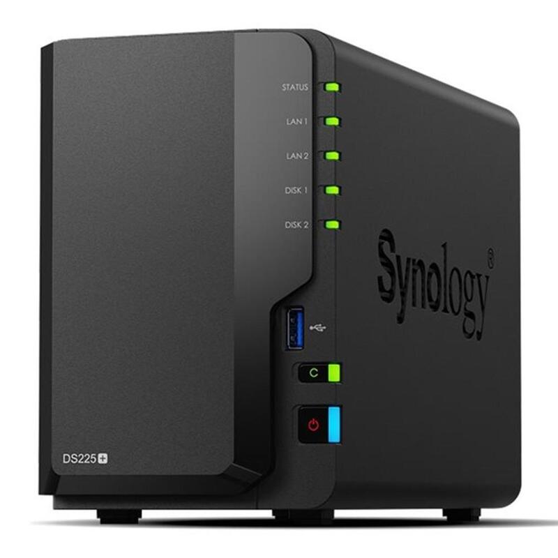 K/Ds225+2 Bay Nas+2pcs Synology 4tb H
