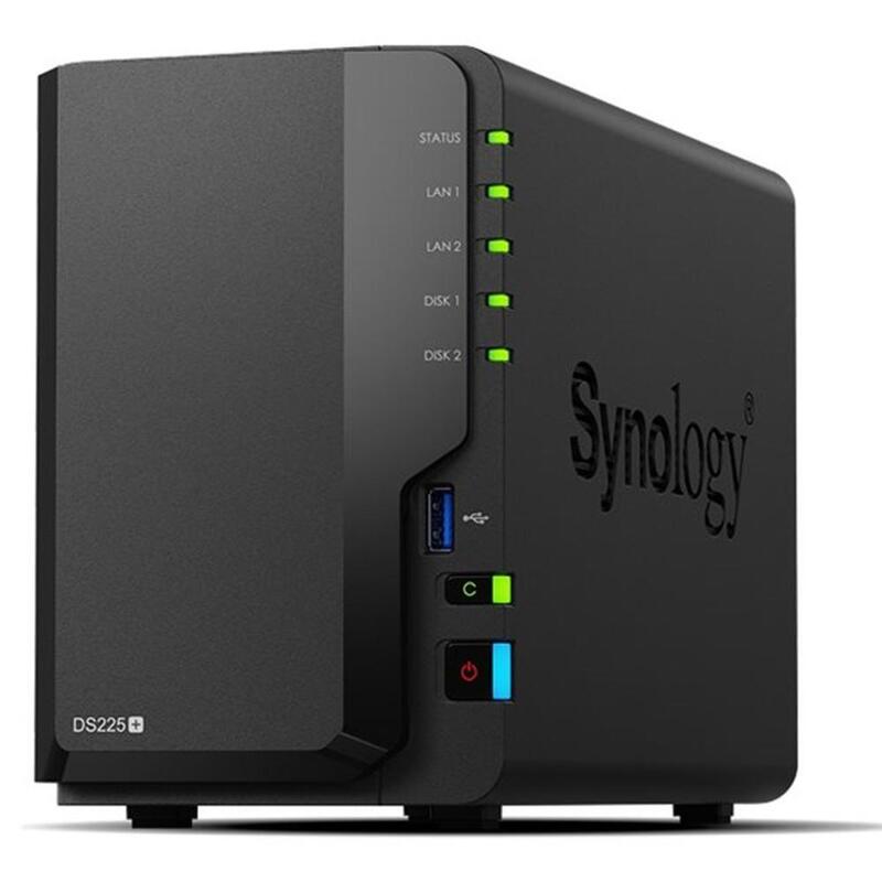 K/Ds225+2 Bay Nas+2pcs Synology 8tb H