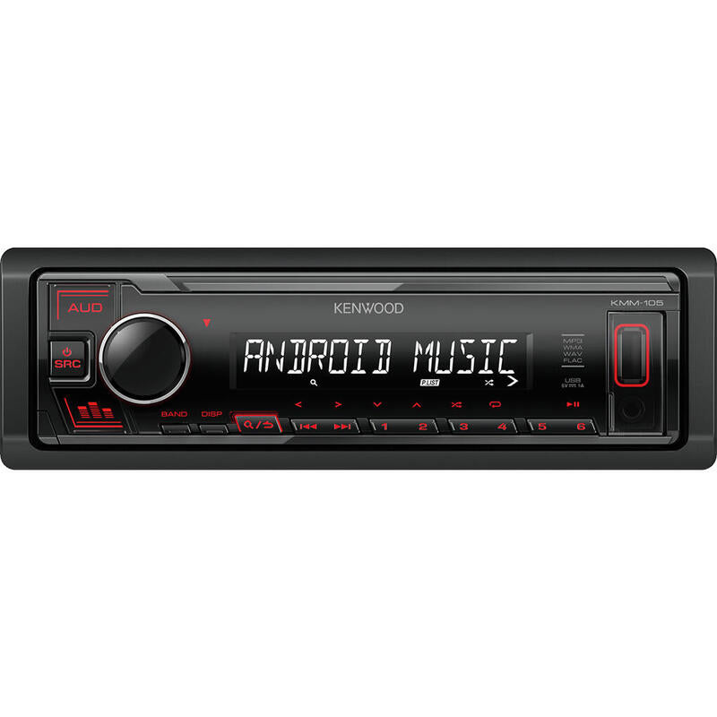Kenwood Kmm-105ry Receptor Multimedia Para Coche Negro 50 W
