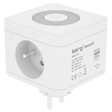 Kerg Smart  Enchufe Multiple De 2 Tomas + Cargador Usb-A+Usb-C + Luz Led 16a/250v~ M02730