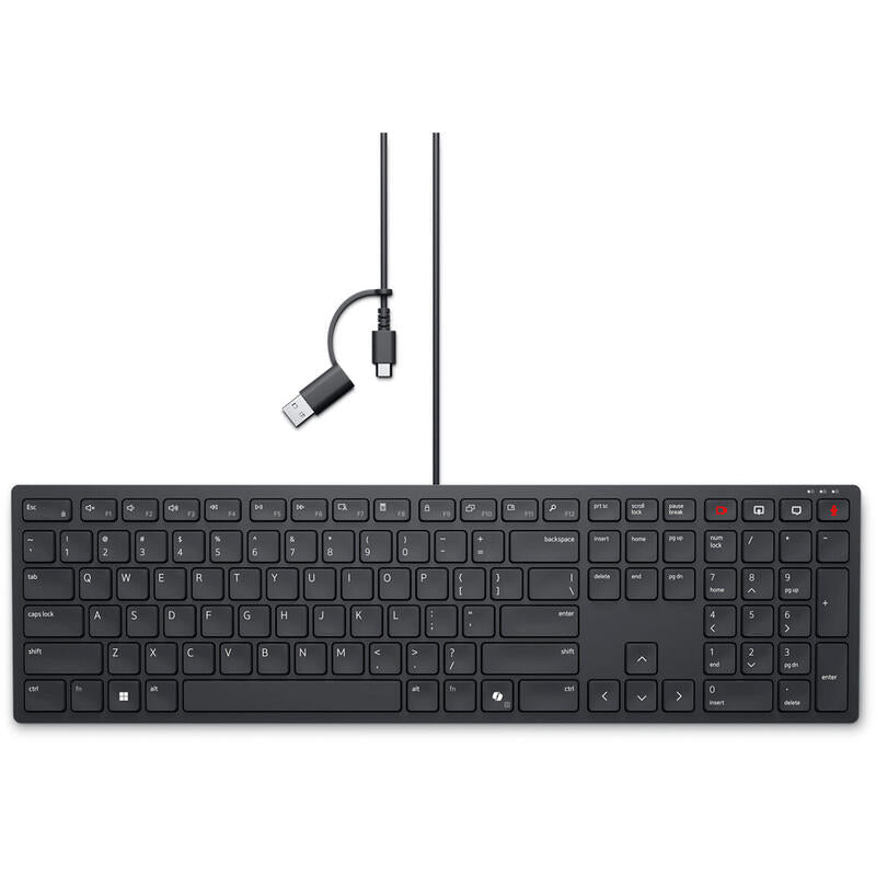 Teclado De Colaboración Dell Kb525c Negro, Diseño De, Émbolo Kb525c-Ge-Emea