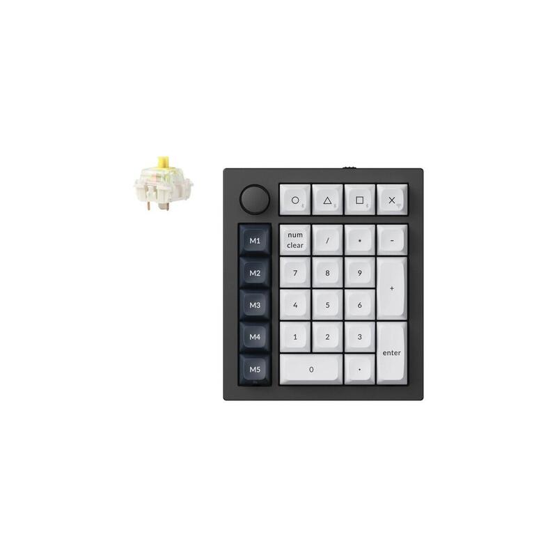 Keychron Q0 Max (Negro/Blanco, Gateron Jupiter Banana, Hot-Swap, Aluminiumrahmen, Rgb) Q0m-M4
