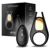 Keylo Anillo Para El Pene Con Control Remoto Y Luces Led Usb Silicona