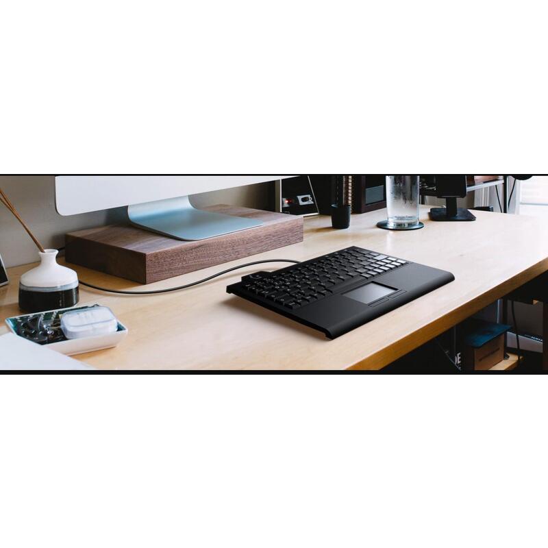 Keysonic Super-Mini-Tas Touchpad,B-Light,Bk, Ksk-3210elu Uk