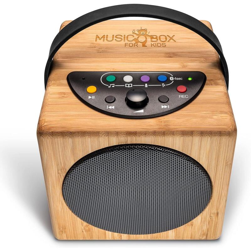 Kidzaudio Altavoz Bluetooth Portátil Para Niños Con Unidad Flash Usb Con Conector Para Auriculares Grabación Y Función De Reposo.