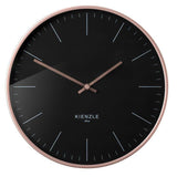 Kienzle Dcf Radio-Control.Wall Clock Modern 25cm Rose Gold/Blk.