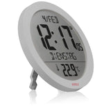 Kienzle Dcf Radio-Control.Wall Clock W.Room Tep.Display White