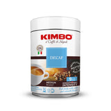Kimbo Decaffeinato 250g Lata Molido